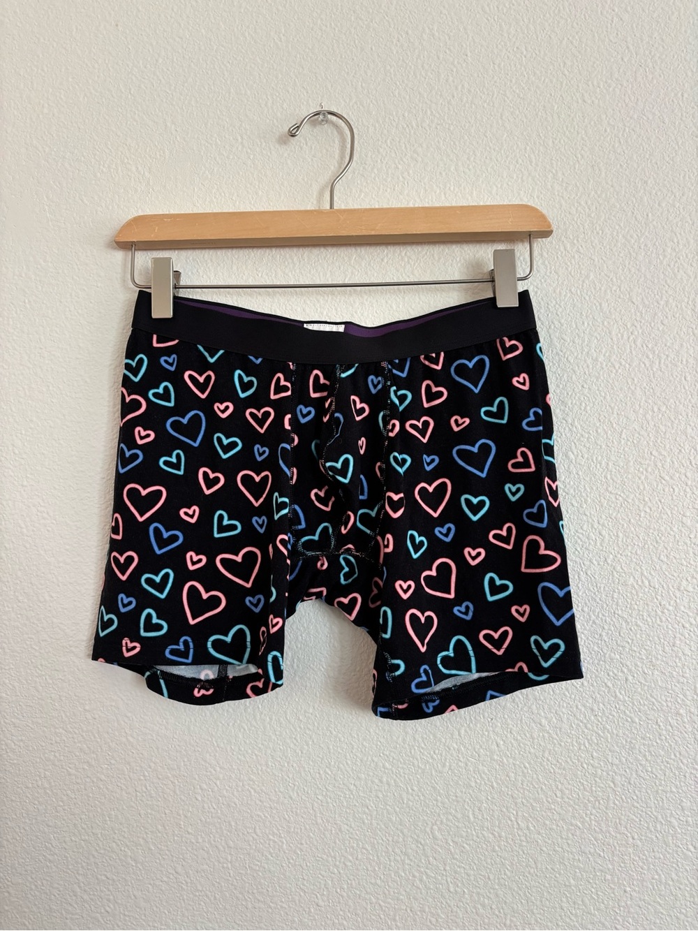 MeUndies Electric Hearts 2.0 print size small